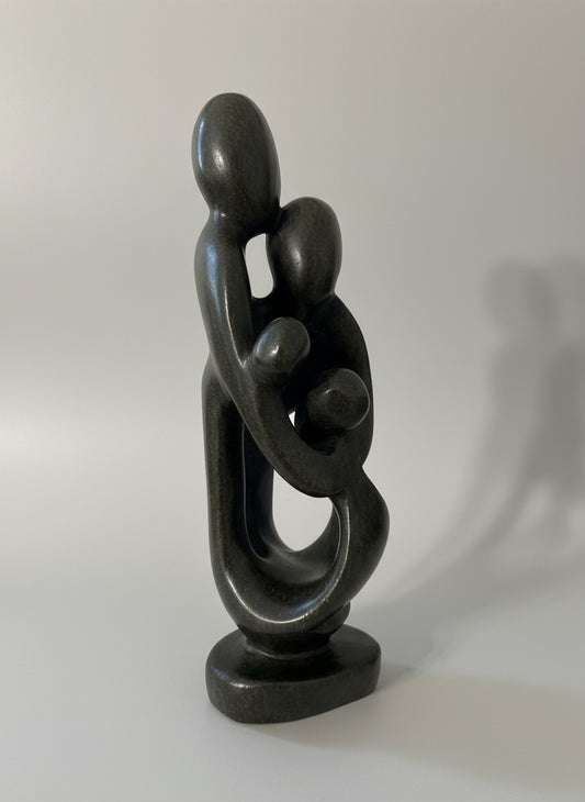Zimbabwe stone sculpture family of 4