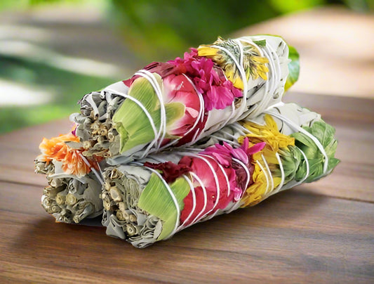 "Joy" Sage Smudge 4"
