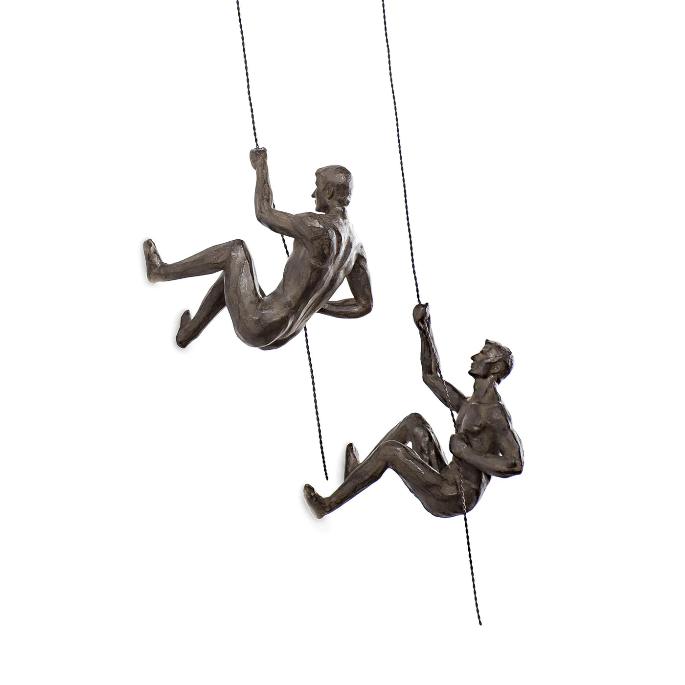decorative climbing men made out of resin