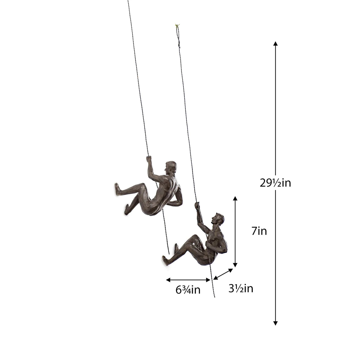 decorative climbing men made out of resin