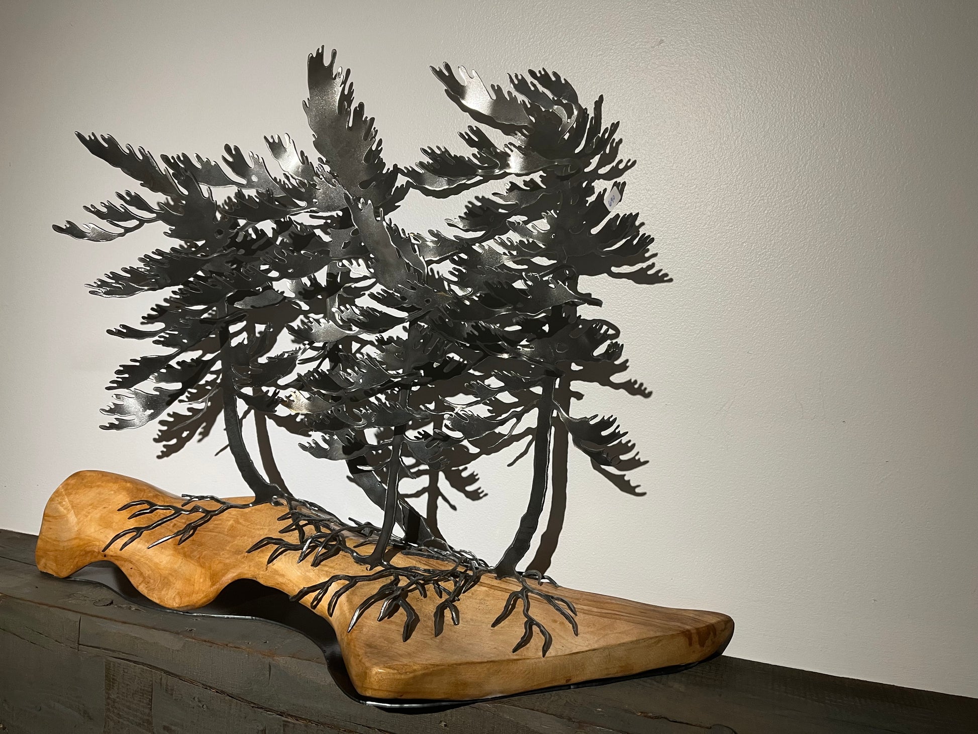 Cathy mark windswept trees on wood
