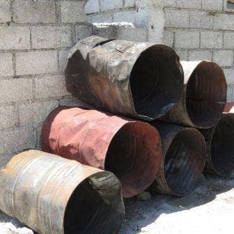 Recycled oil drums