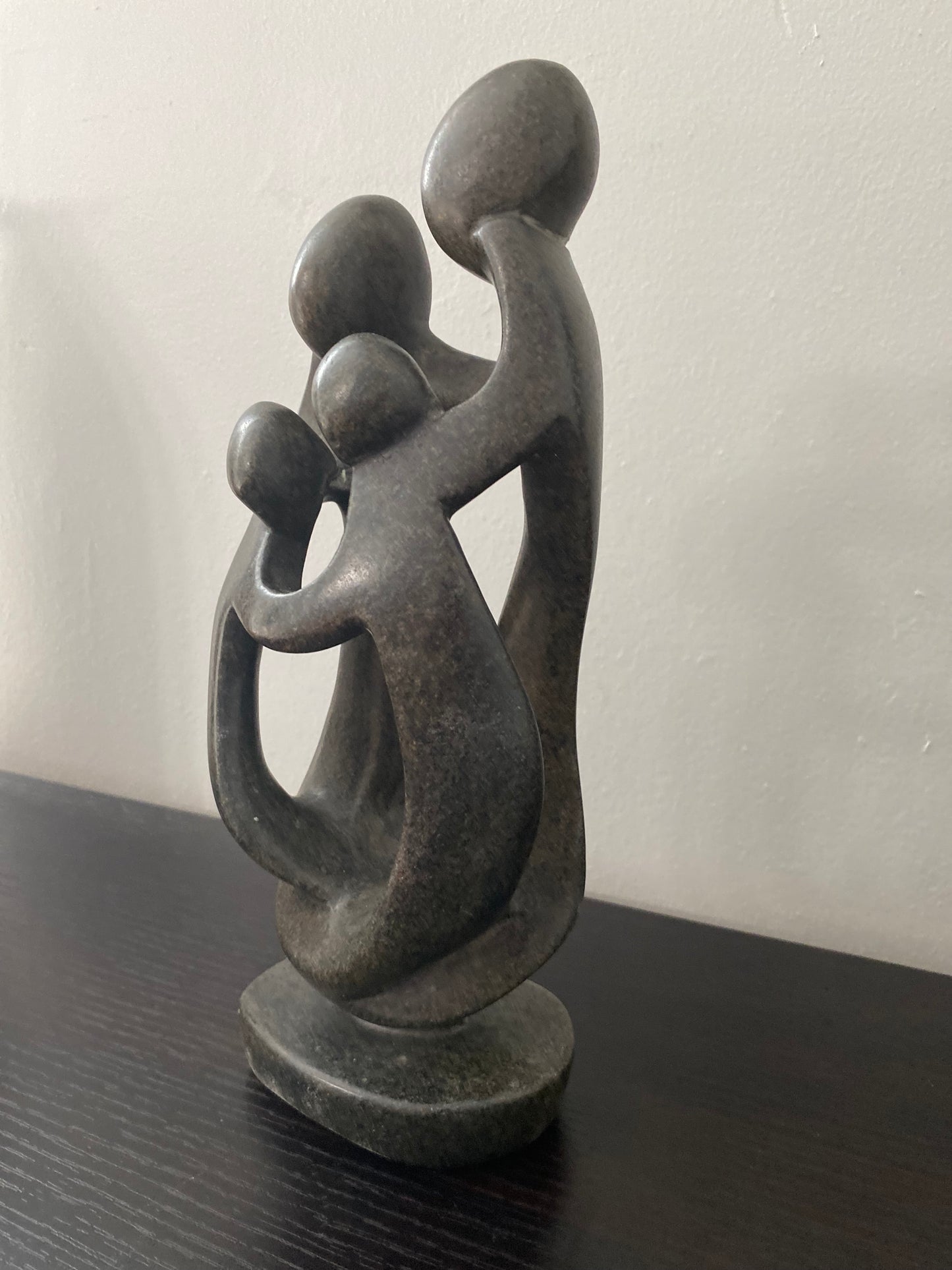Stone sculpture from Zimbabwe of a family of 4