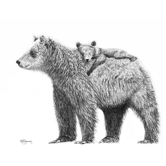 Mother Bear and cub - "Social Animal" Collection