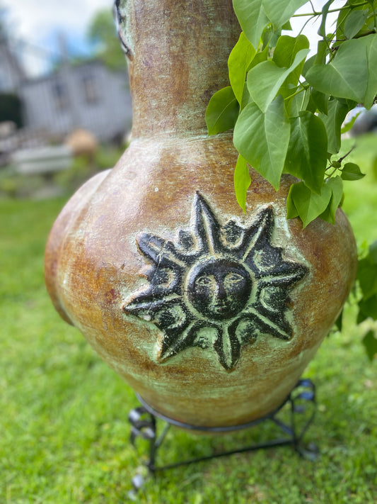 Medium Chiminea -decor on the side