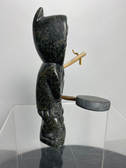 Nunavik sculpture of a drummer
