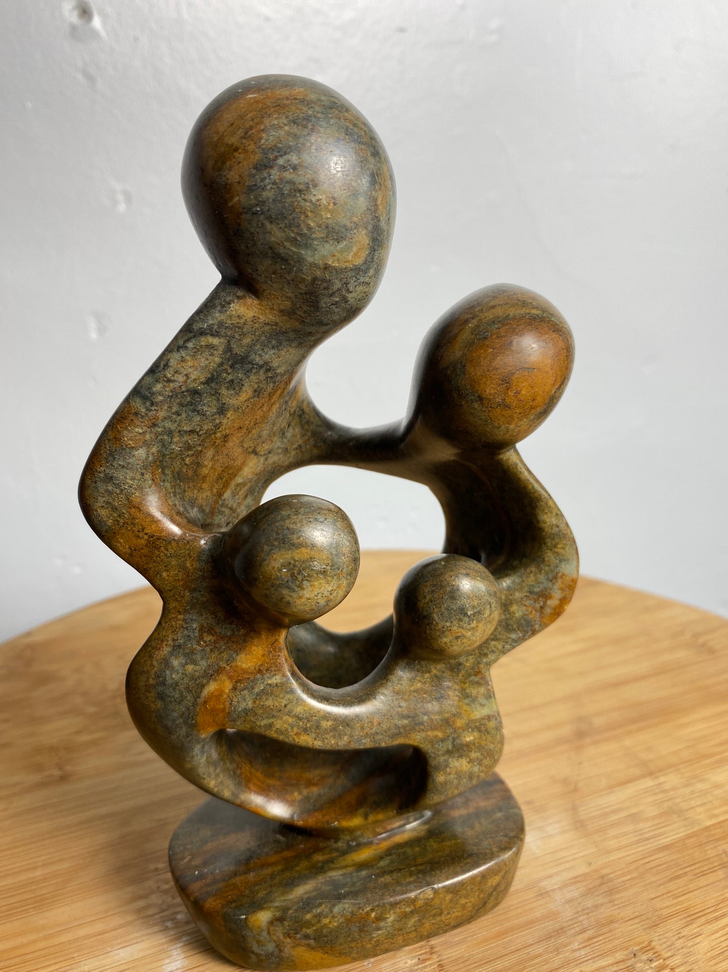 Ukama Family of 4 - Zimbabwe Stone Sculpture
