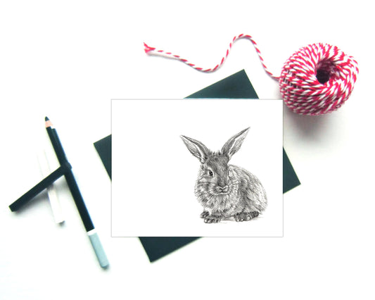 Cute Rabbit Greeting Card