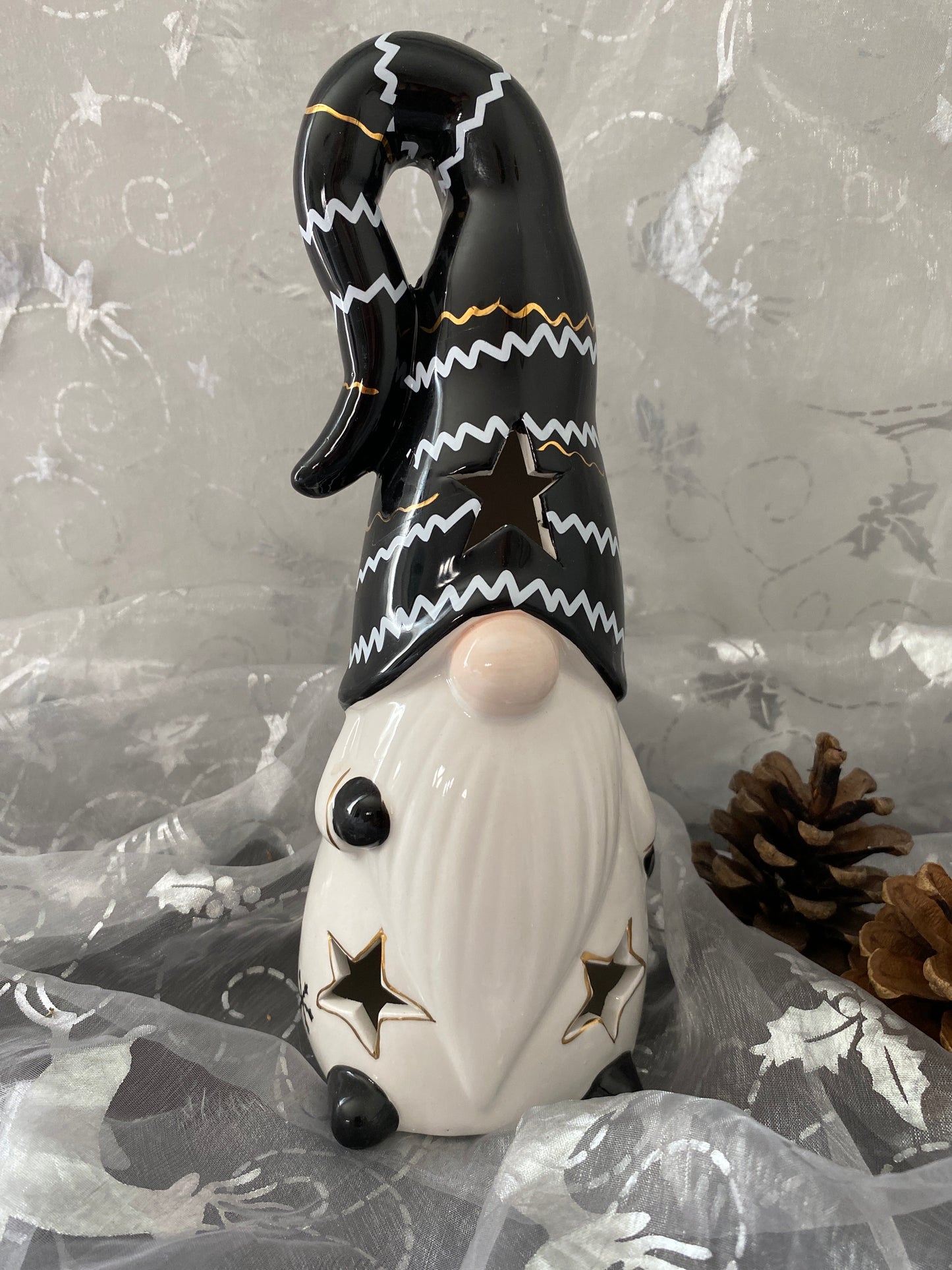 Black and White LIght-up Gnome