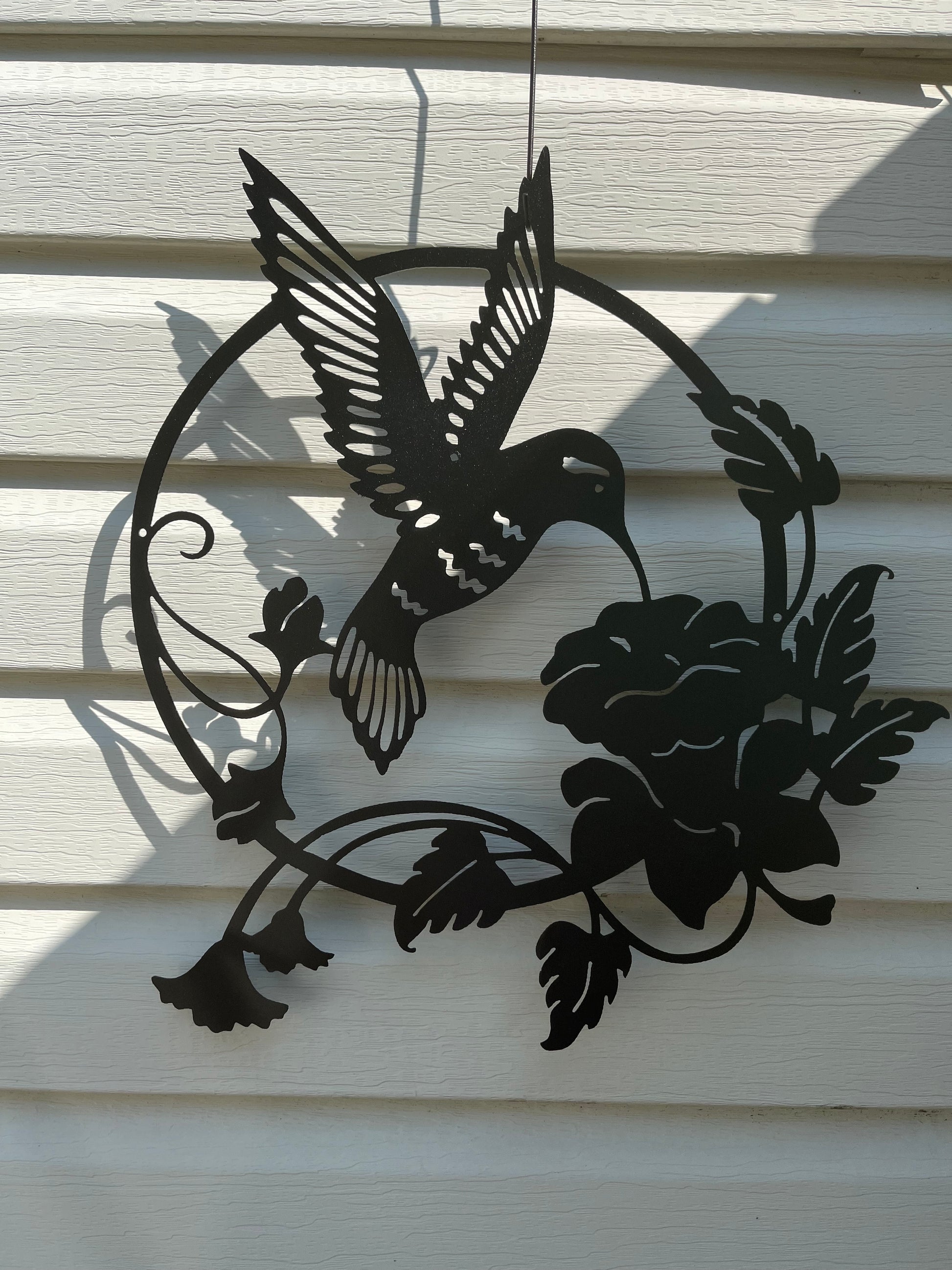 metal hummingbird wall decor