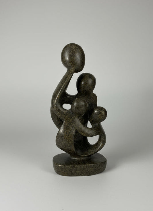 Family of 4 stone sculpture