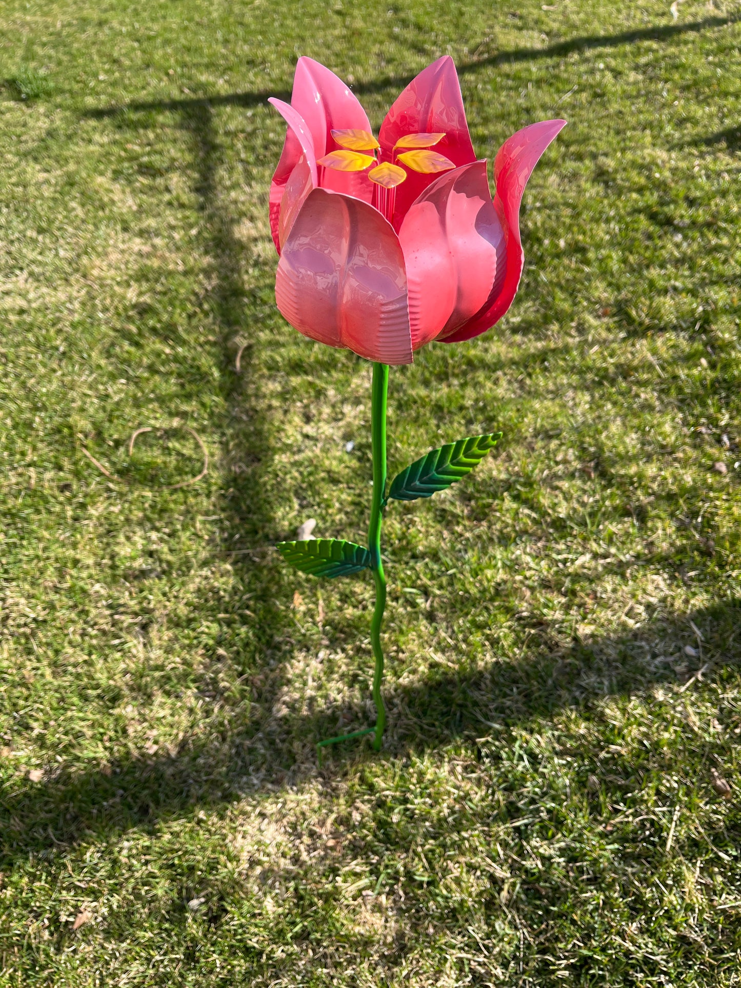 Metal tulip stake