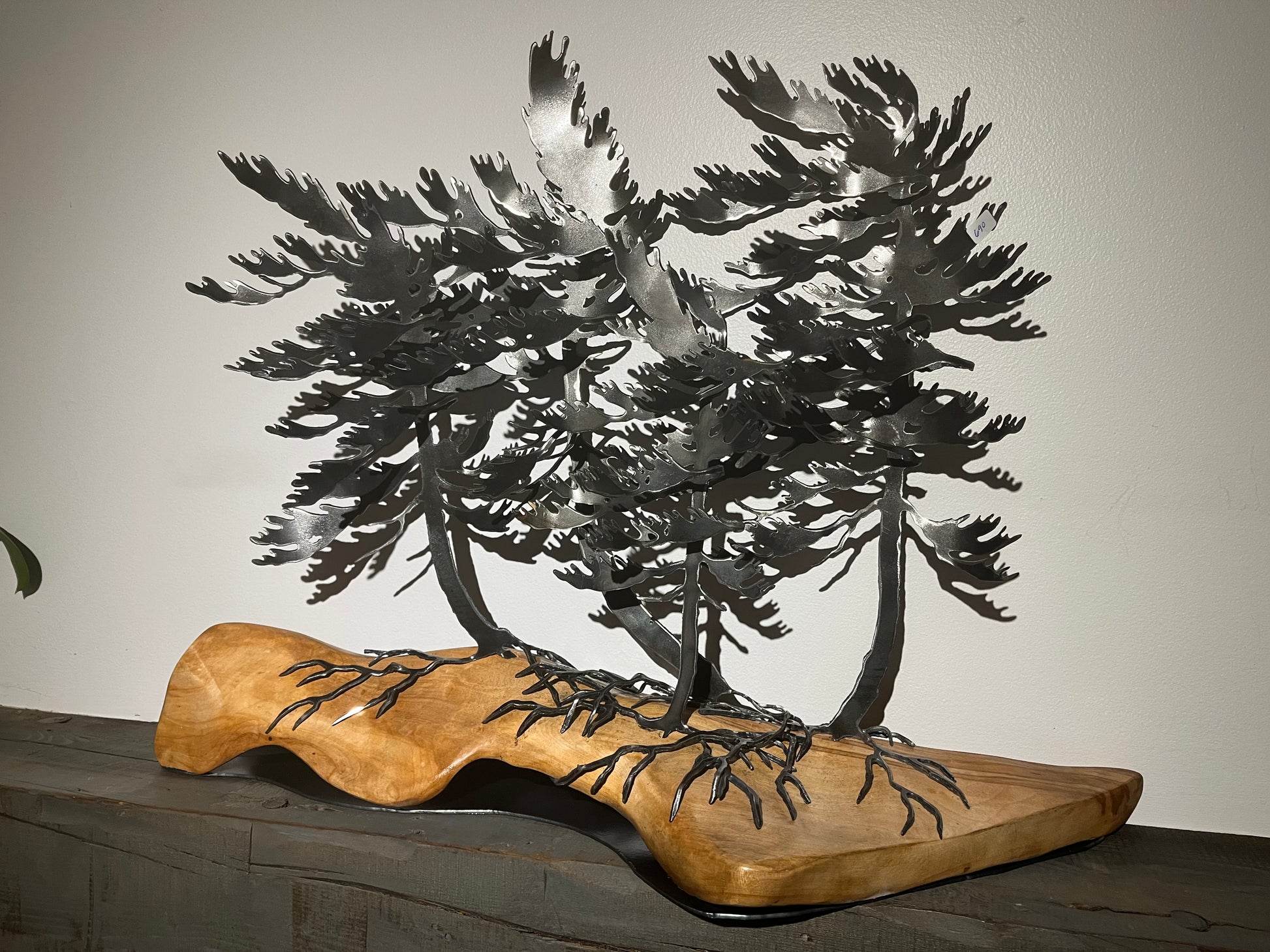 Cathy mark windswept trees on wood