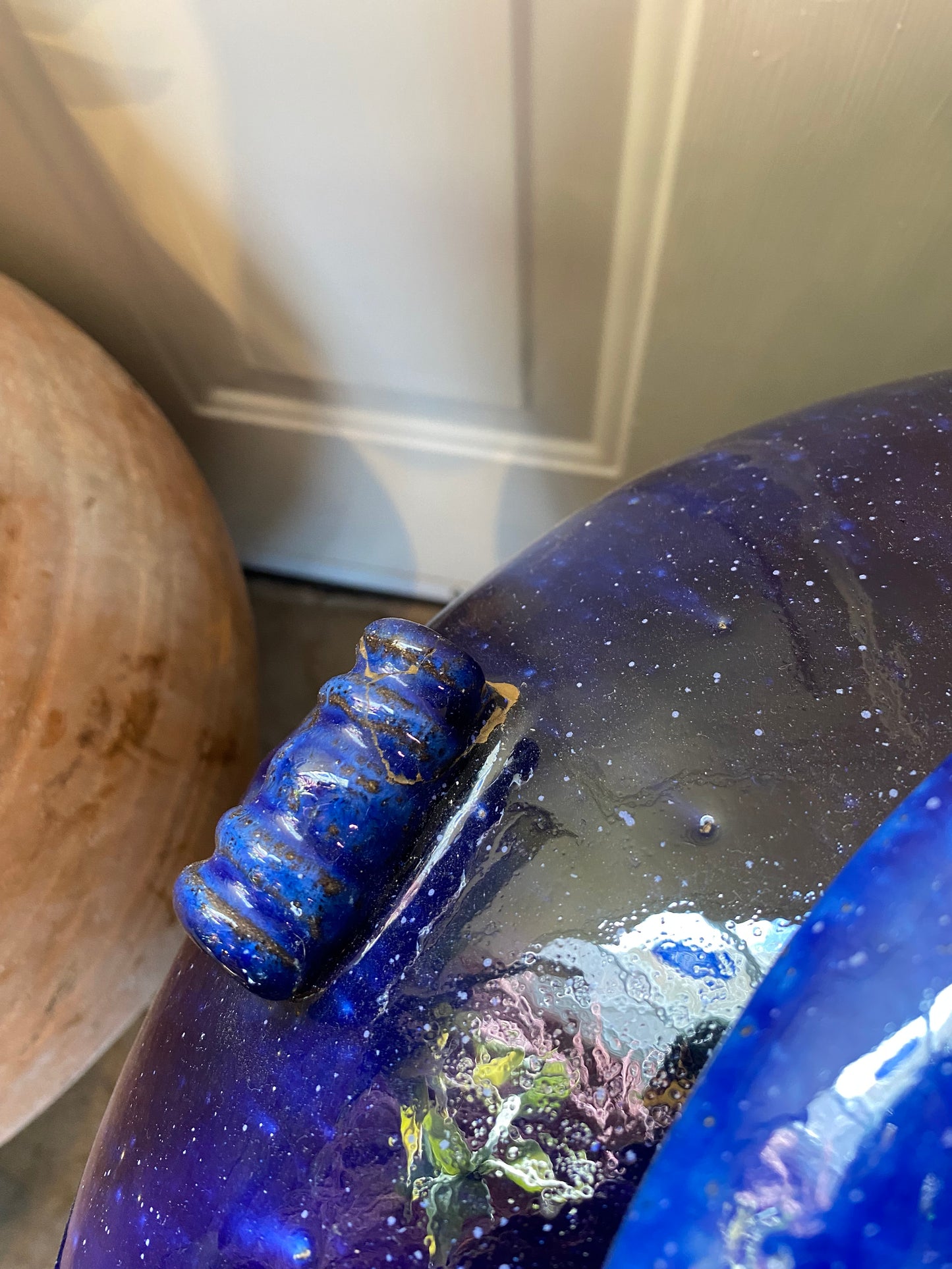 Glazed Temple Jar - Garden Pot