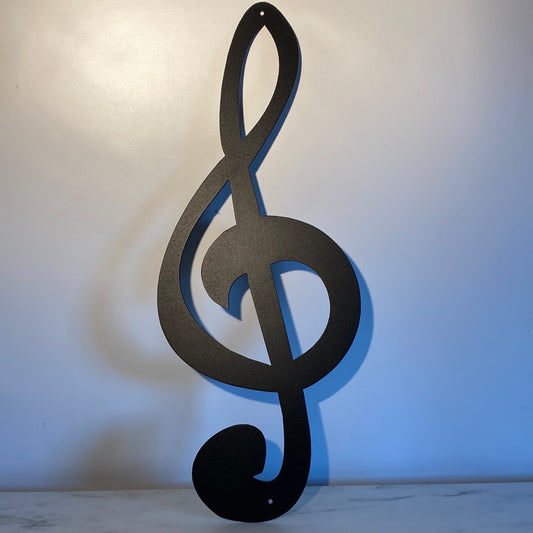 Metal treble clef