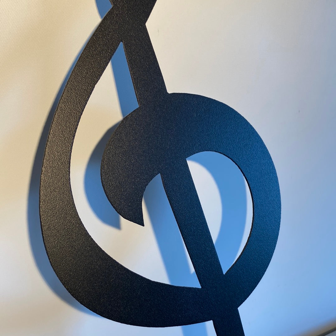 Metal treble clef
