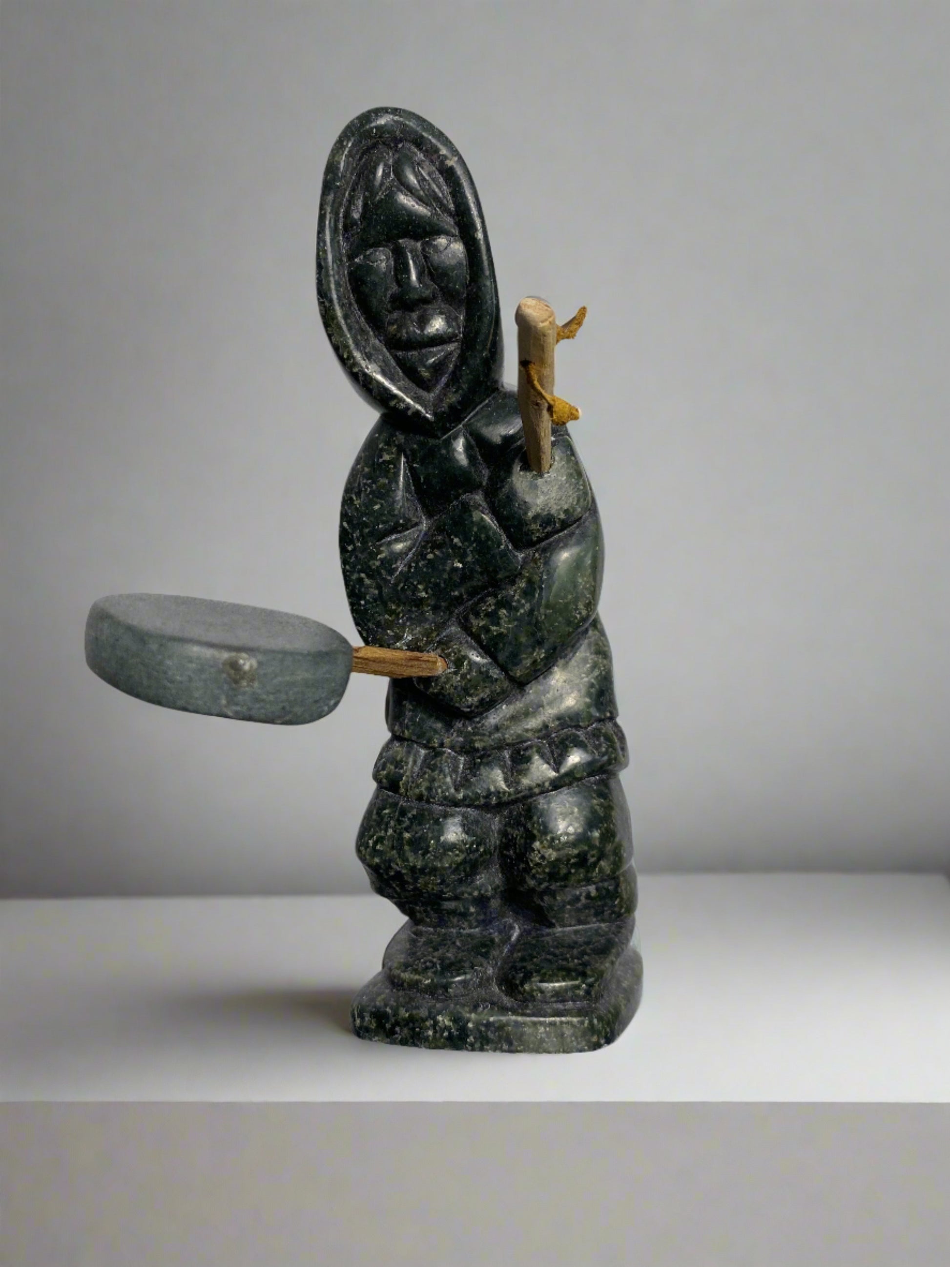 Nunavik sculpture of a drummer