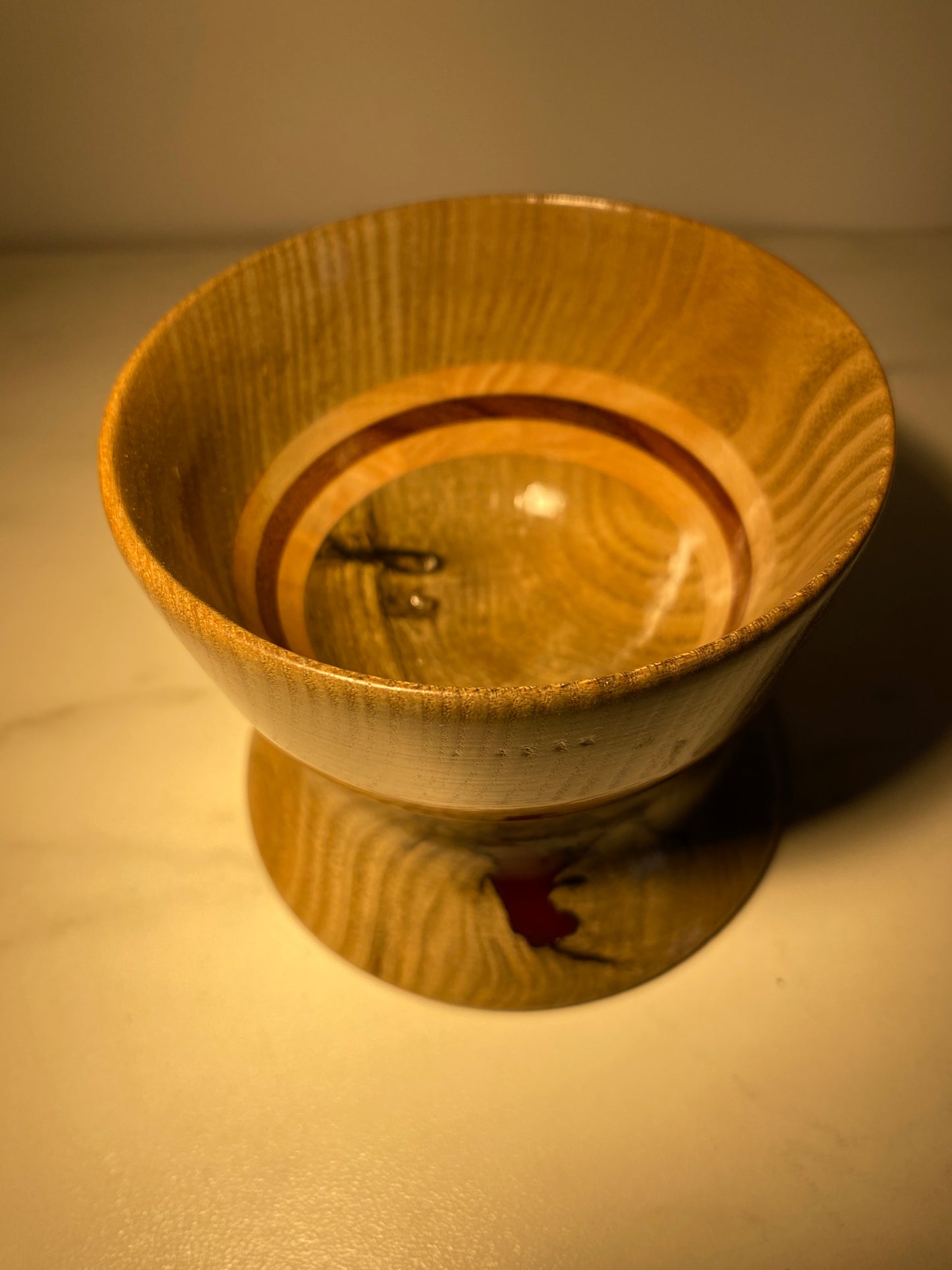 Colin Baker Hand Turned Wine Bottle Coaster - #407