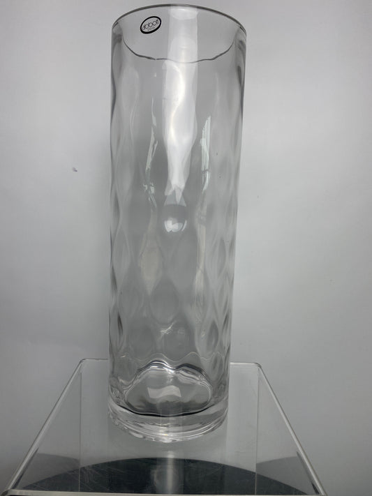 Clear glass vase