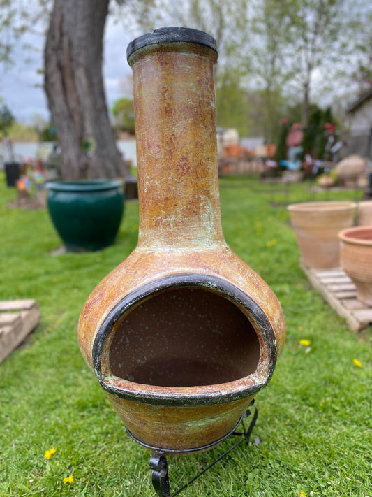 Chiminea Medium — Handcrafted Clay, Made in Mexico #3