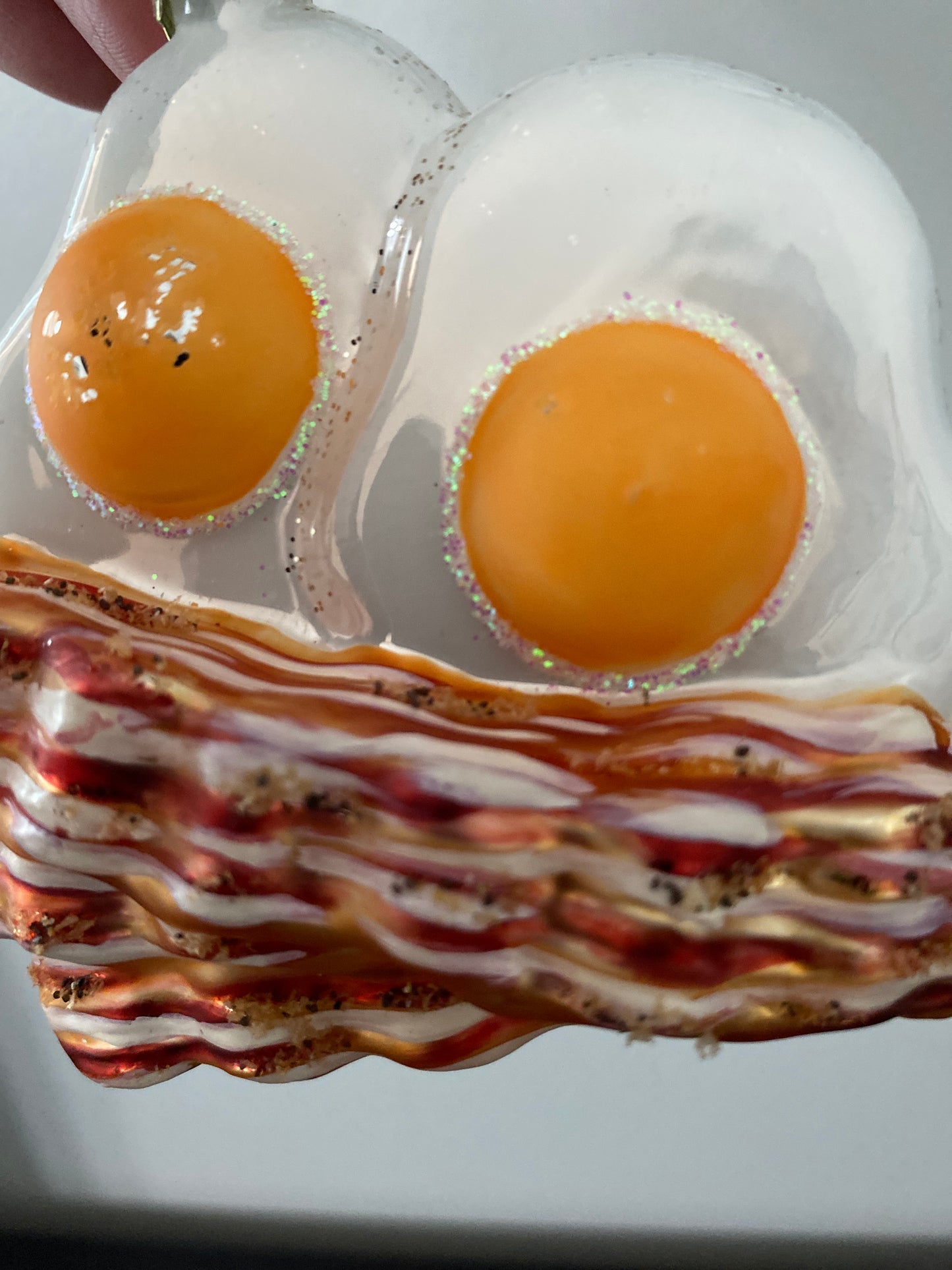 Bacon and Egg Christmas Ornament