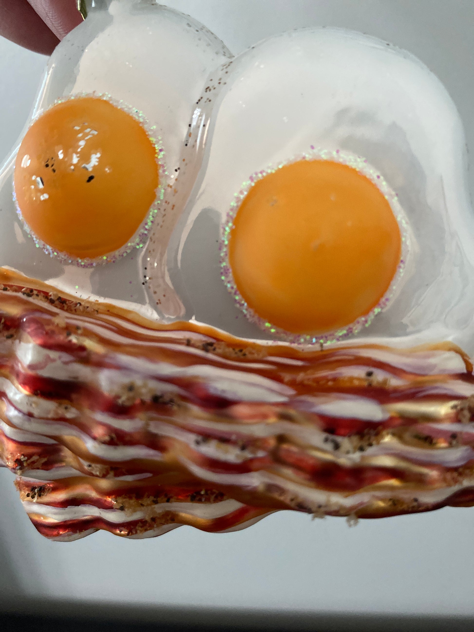Bacon and Egg Christmas Ornament