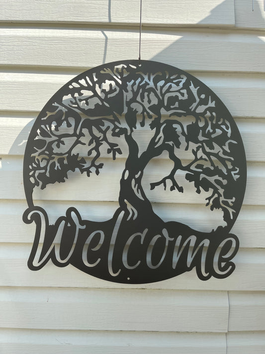 welcome tree of life wall decor