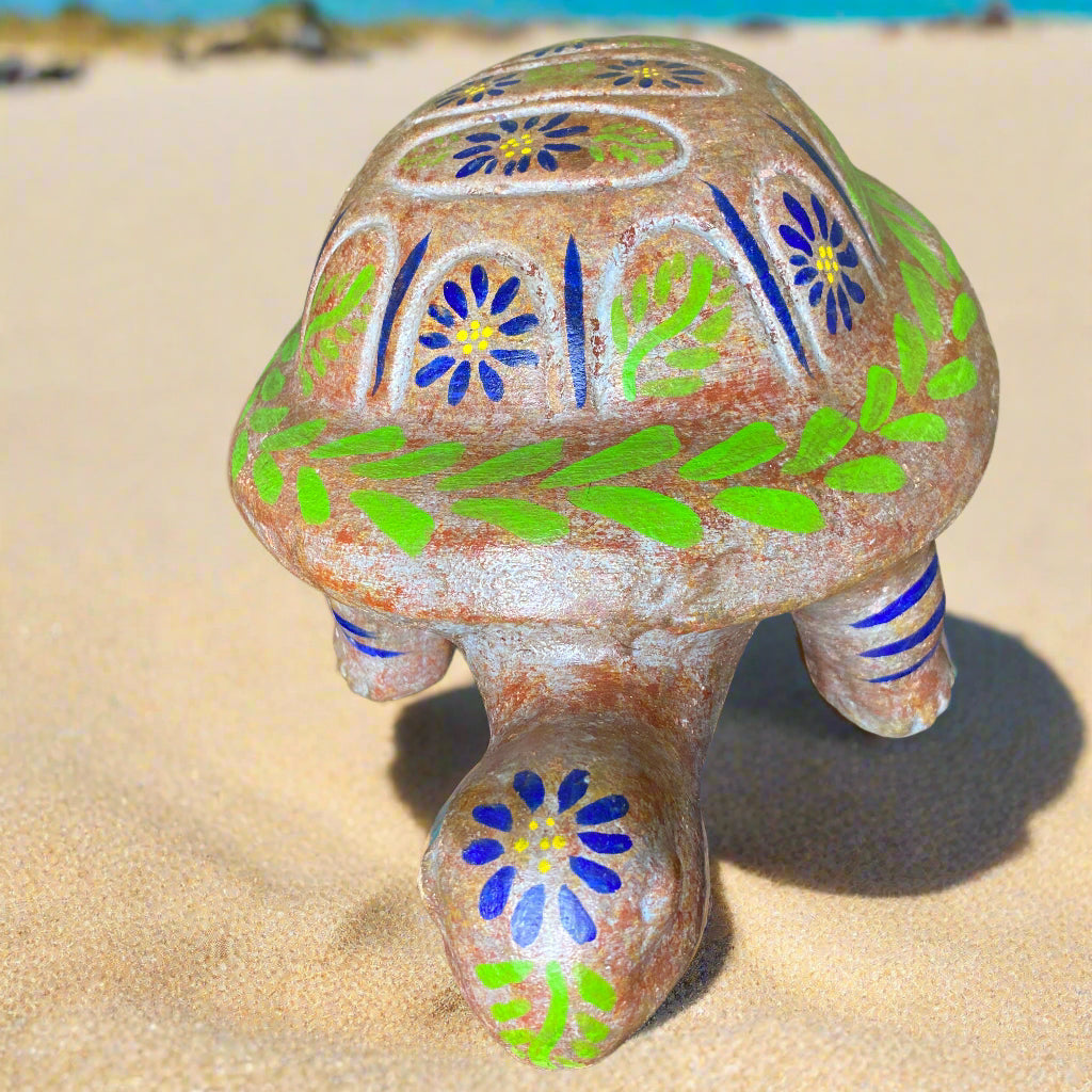 Hand Painted Turtle Made in Mexico