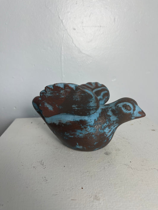 clay bird made in Mexico