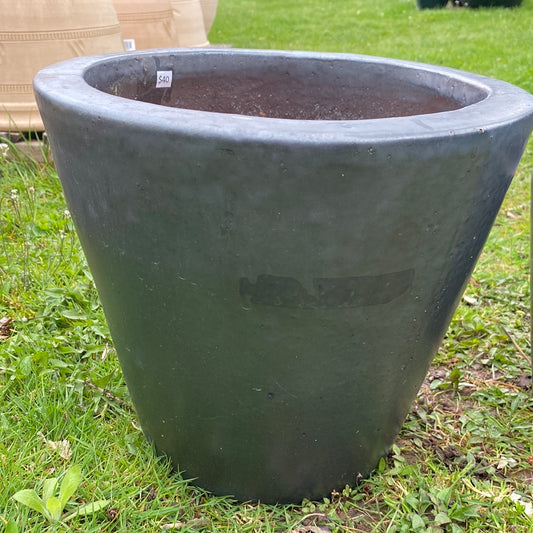 Taper Planter - Gun Metal Black