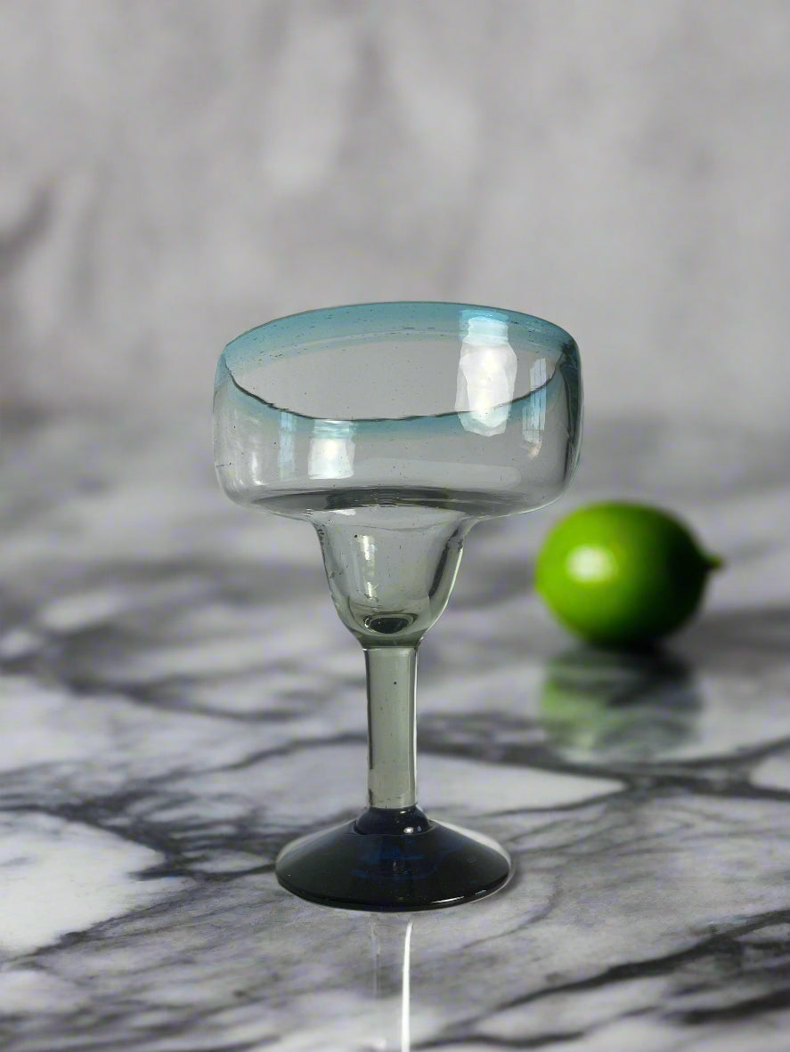 hand blown Mexican margarita glass