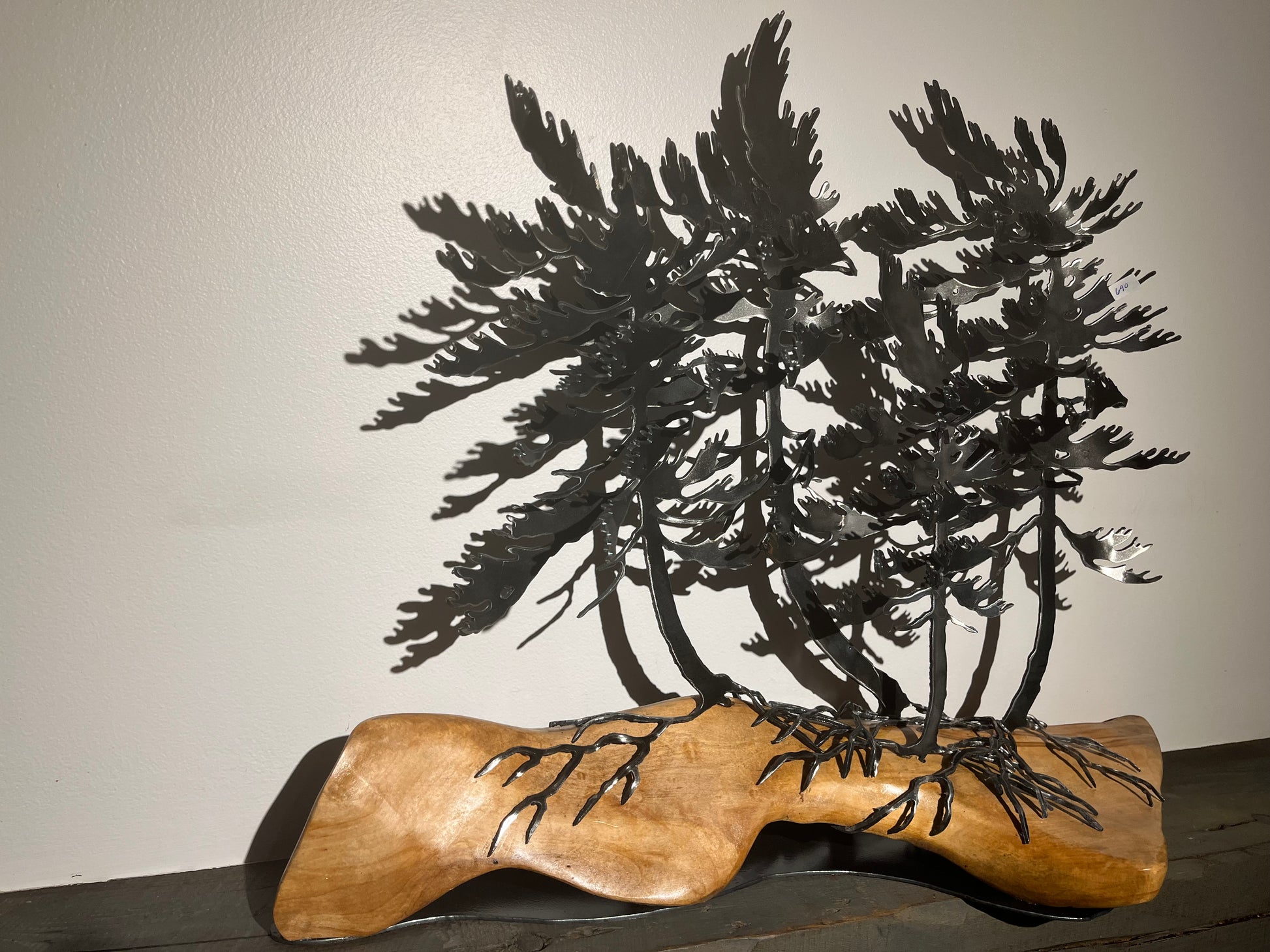 Cathy mark windswept trees on wood