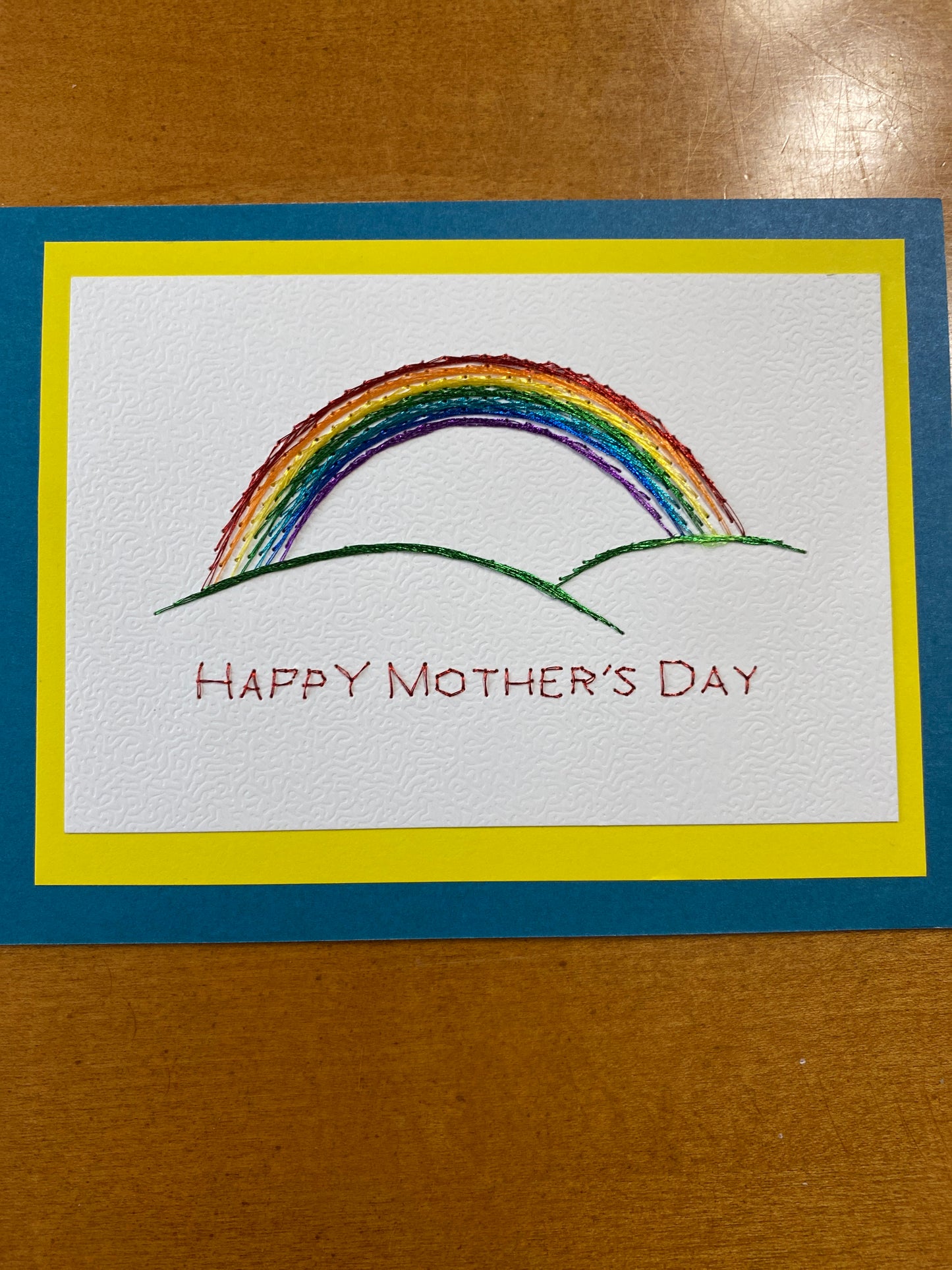 Hand Stitched Greeting Card 5x7