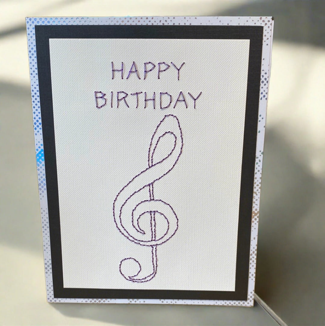Hand Stitched Greeting Card 5x7