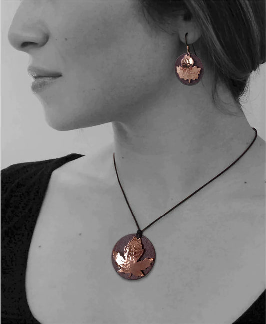 Maple leaf earrings Canadian made