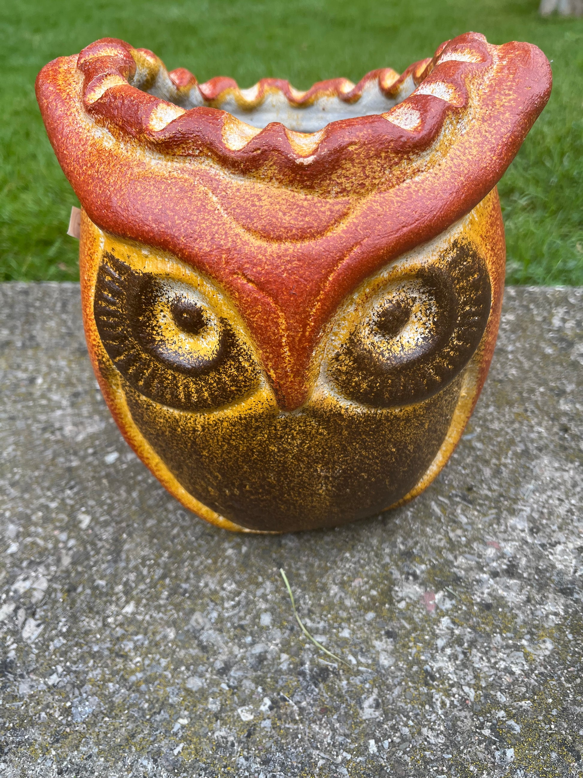 Mexican clay owl planters