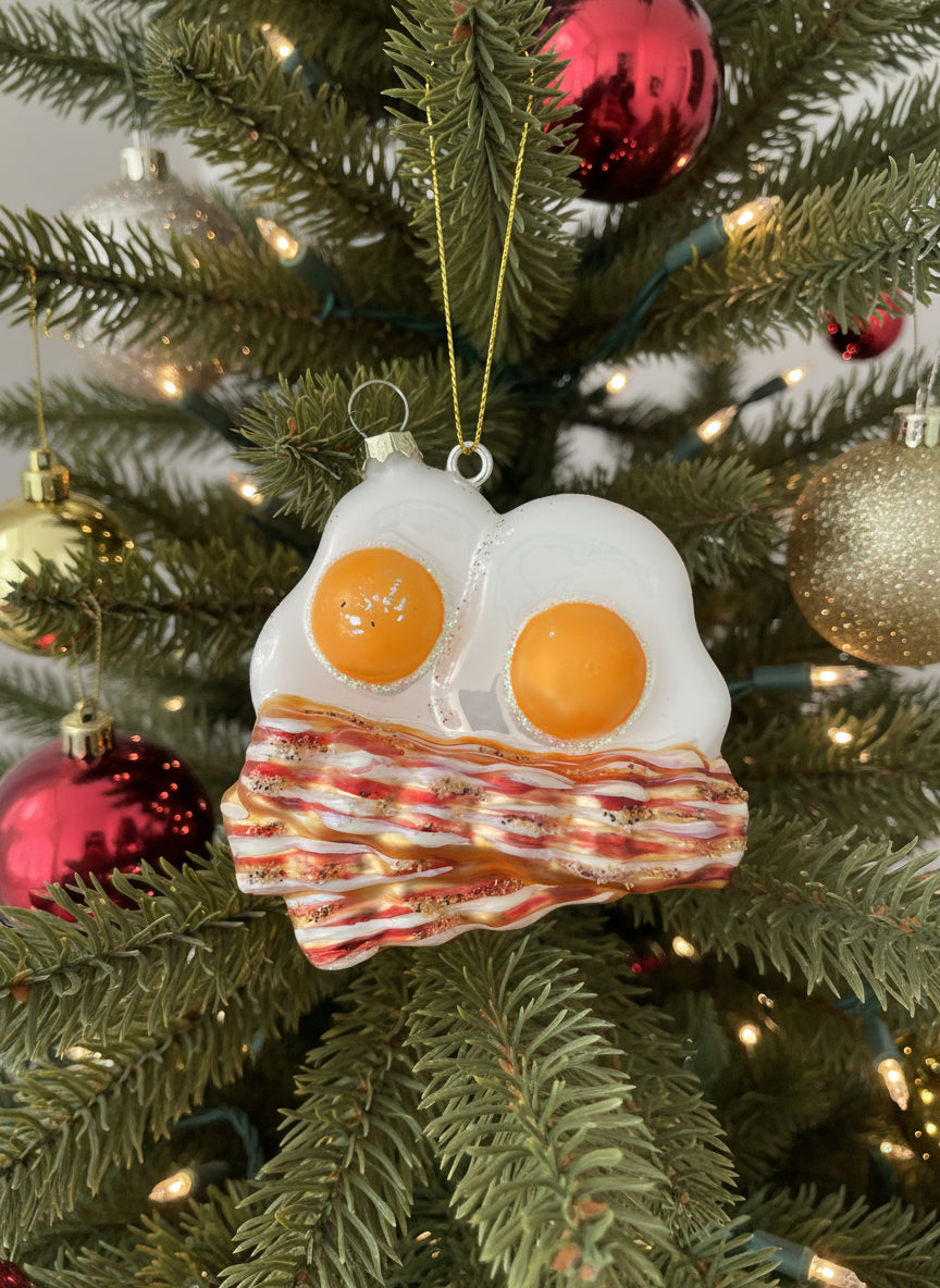 Bacon and Egg Christmas Ornament