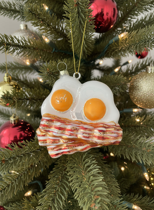 Bacon and Egg Christmas Ornament