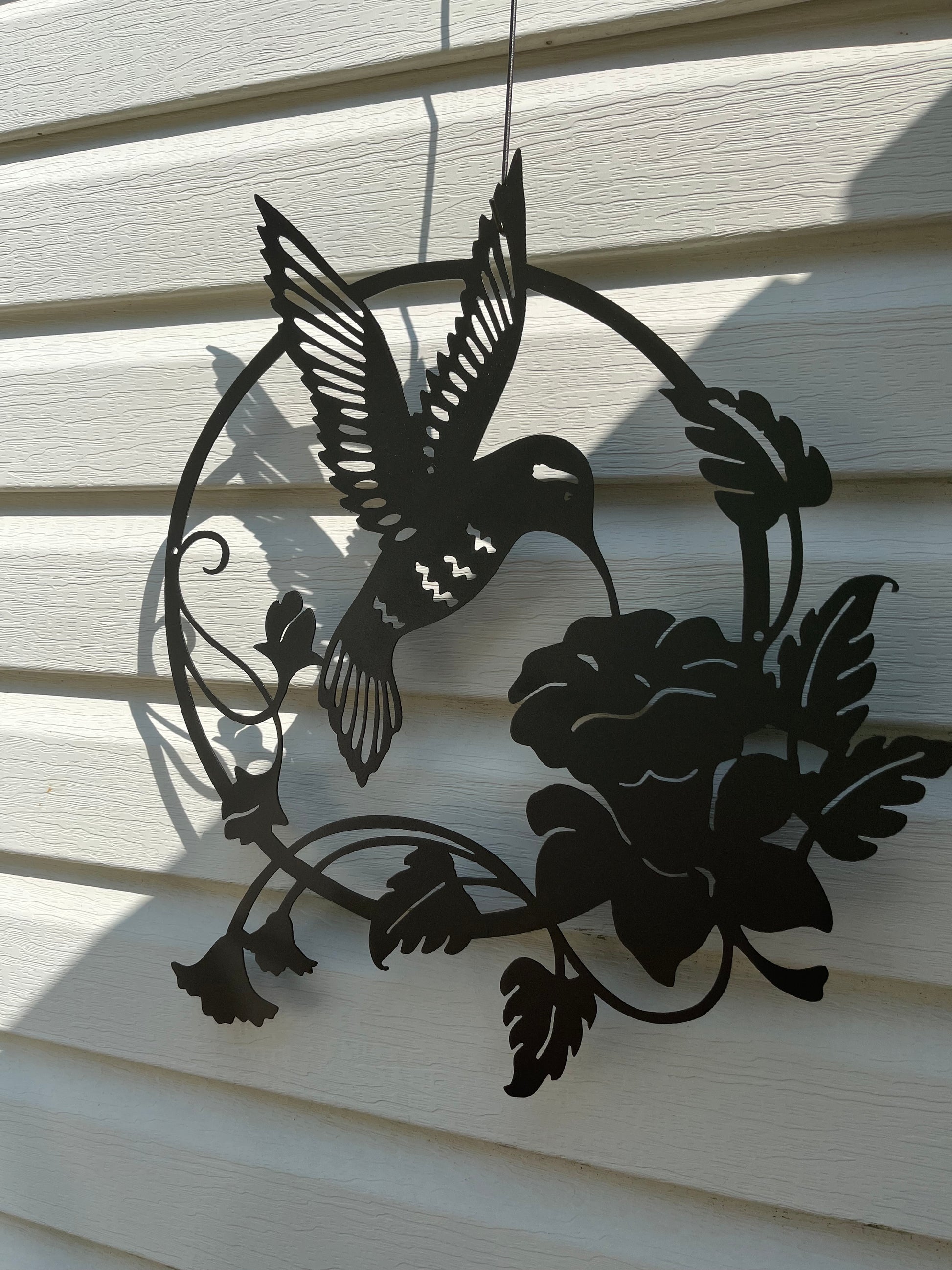 metal hummingbird wall decor