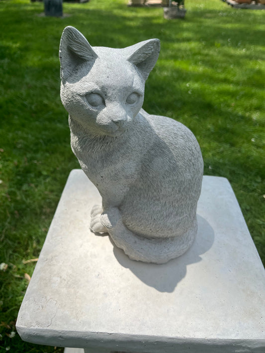 Concrete Sitting Cat