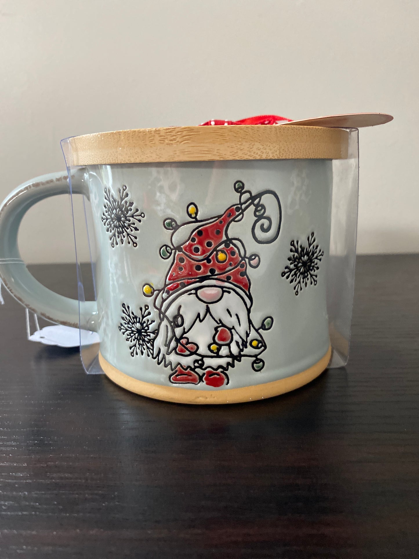 Gnome Mug 17oz with Wood Lid