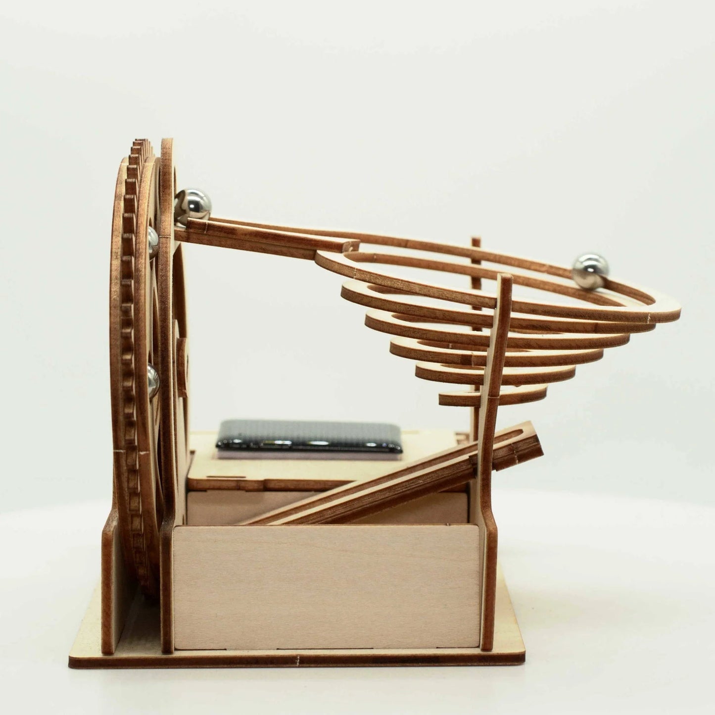Wooden Marble Run - Spiral