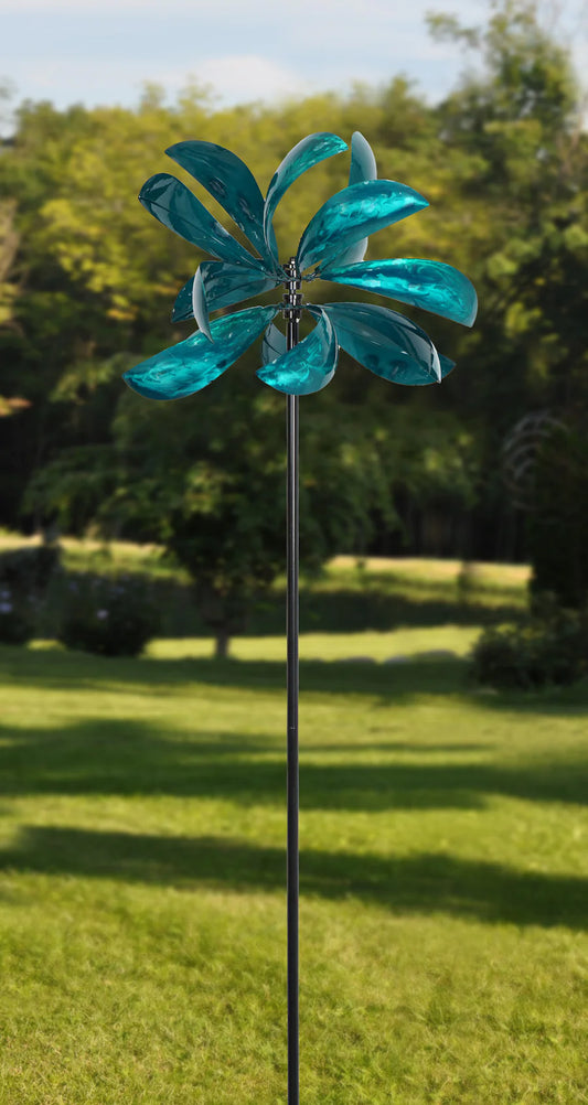 Metal garden spinner
