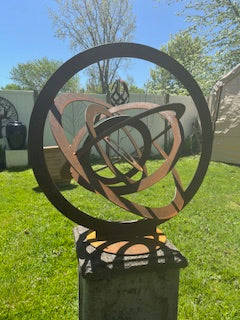 celestial metal garden piece