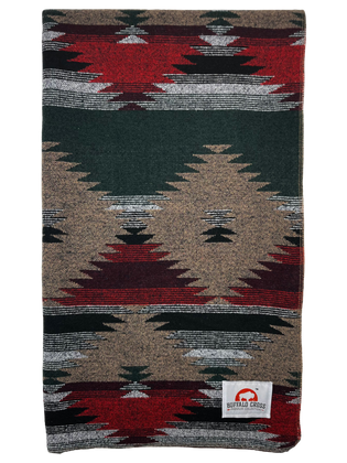 Blanket - Twin Forest Green - Buffalo Cross