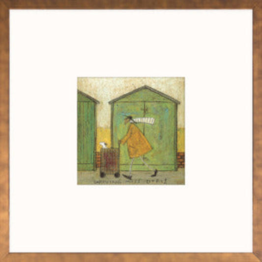 Sam Toft Print - driving miss doris framed