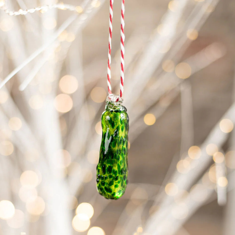 Glass Pickle Ornament