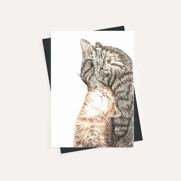 Mama Cat with Kitten Card