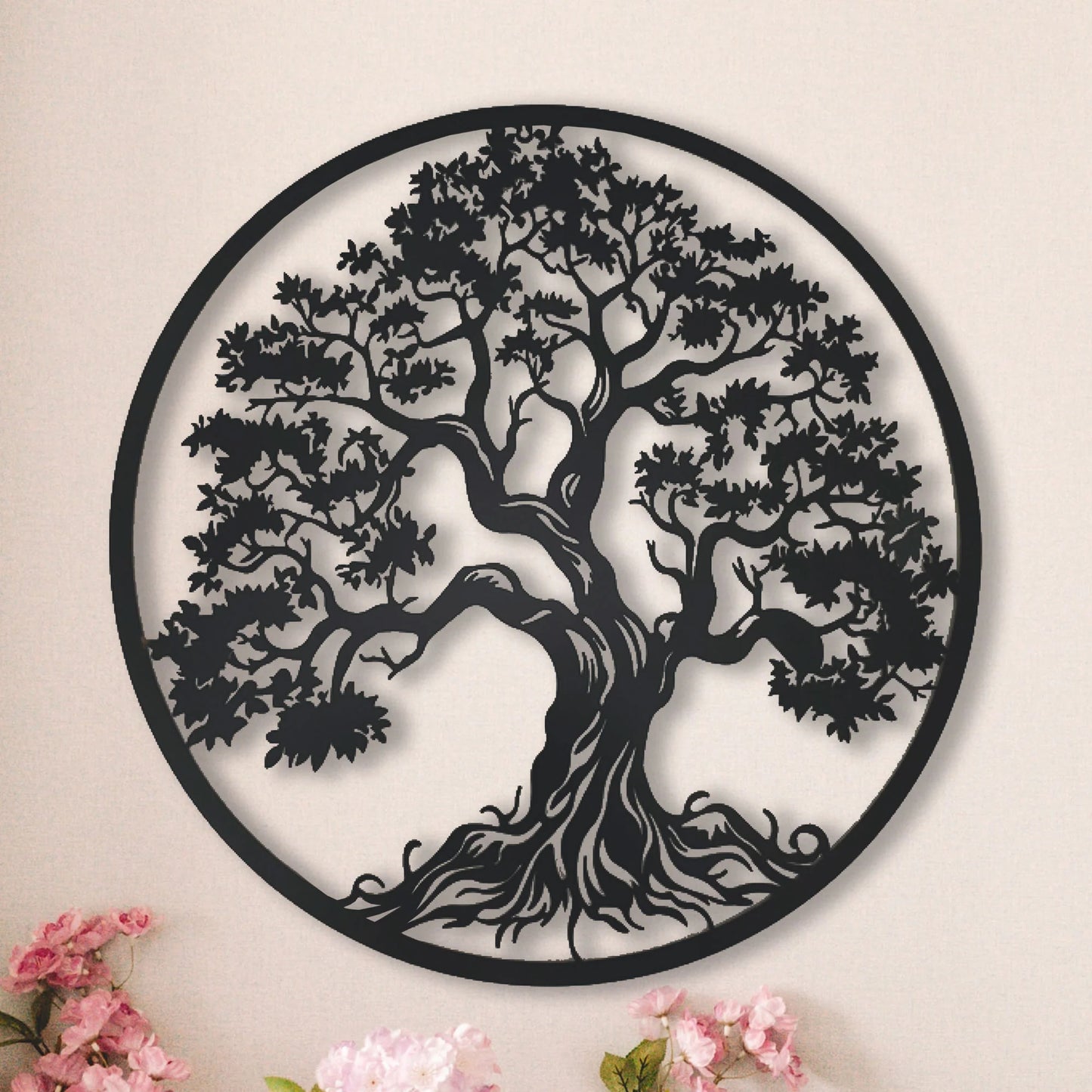 Metal tree wall art