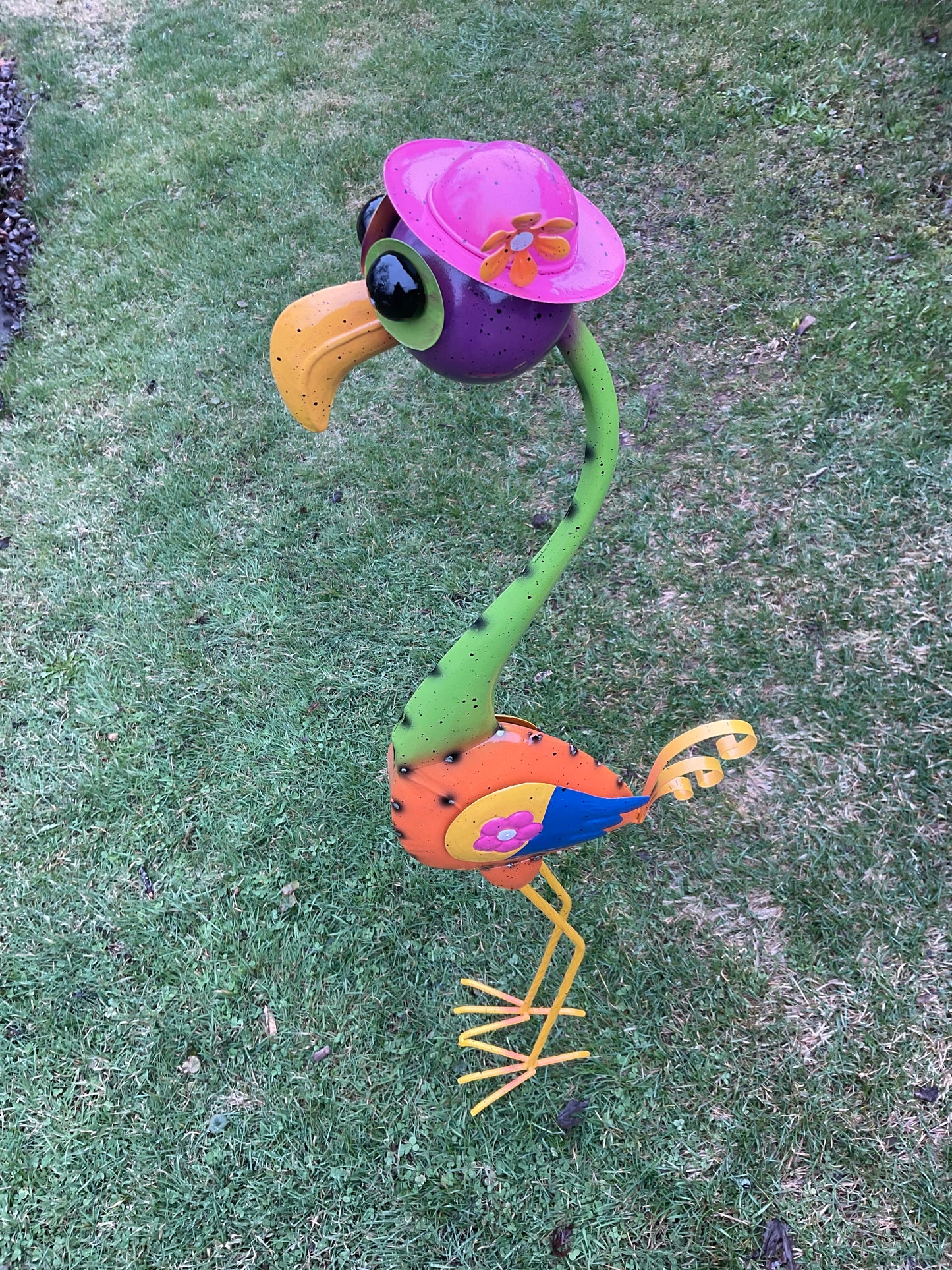 Metal bird garden decor